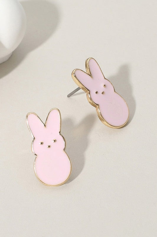 Enamel Easter Themed Stud Earring