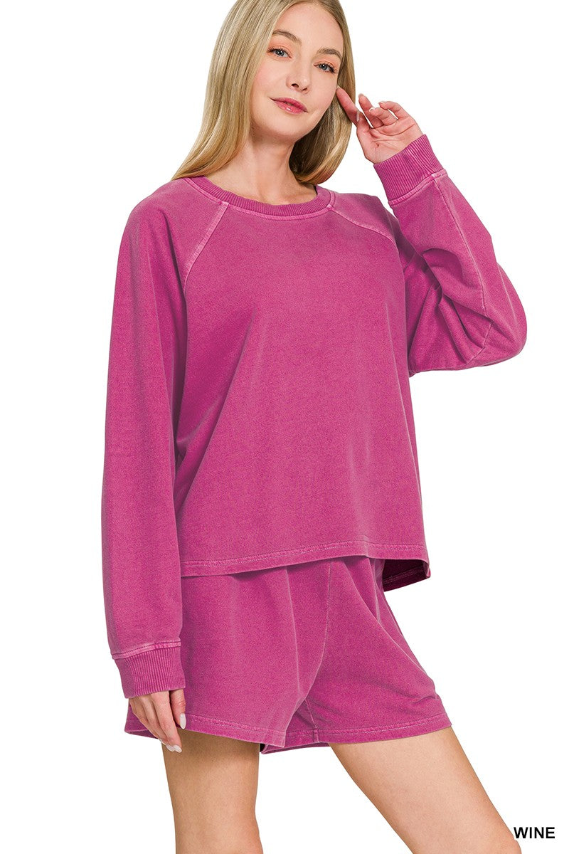 Pigment Dyed Terry Lounge Short Set