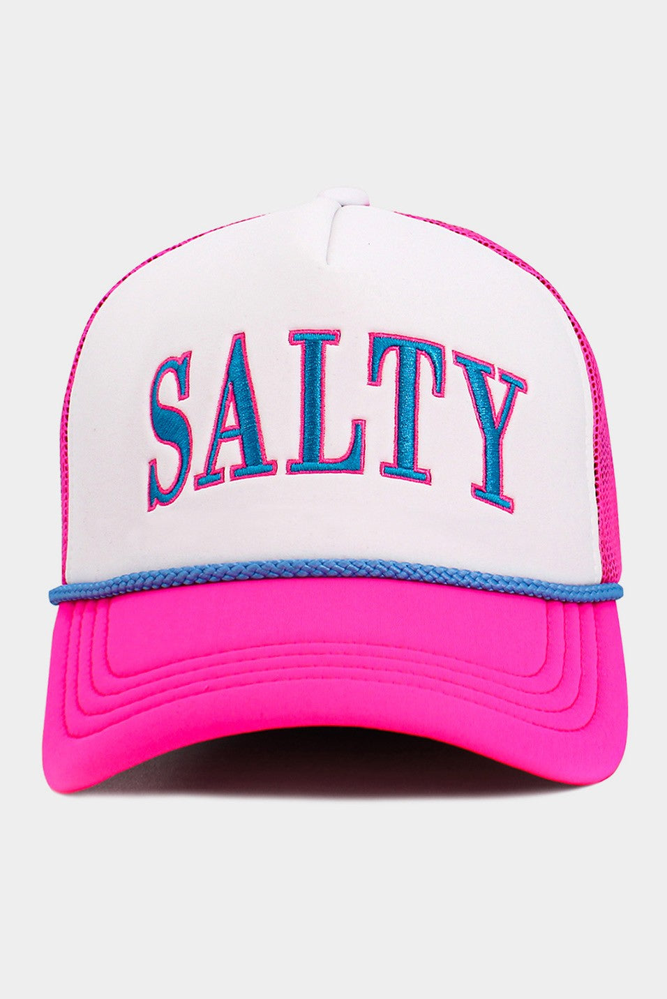 Salty Mesh Back Trucker Hat-Hot Pink