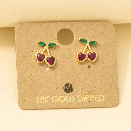 Cherry Heart Must Have Stud Earring