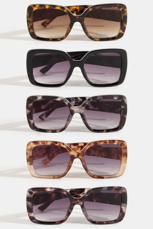 Large Square Acetate Sunglasses
