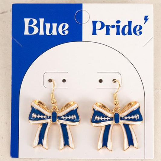 Gameday Enamel Bow Dangle Earring