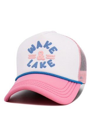 Wake & Lake Rope Detail Trucker Hat