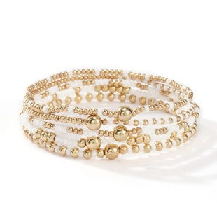 Multi Strand Ball Bead Bracelet Set