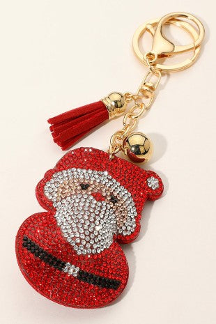 Christmas Bling Bag Charm/Key Fob