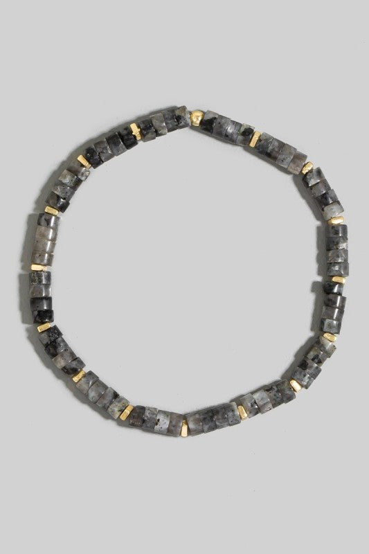 Round Stone Beaded Bracelet