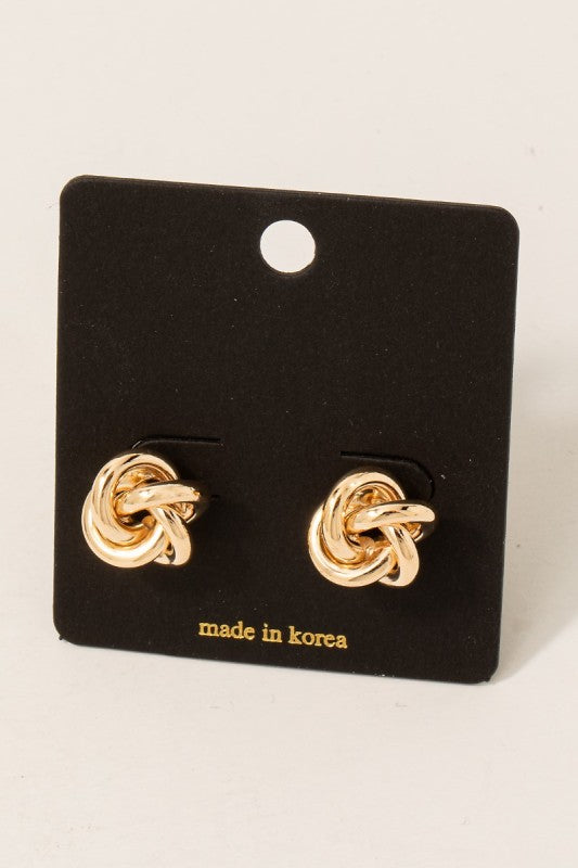 Double Knot Stud Earring