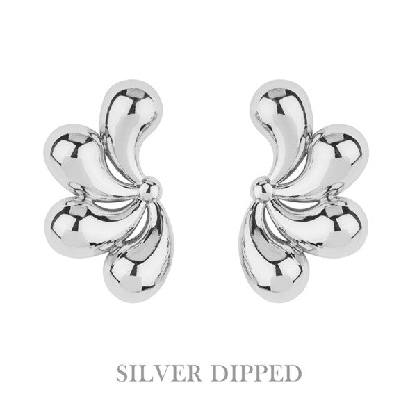 Teardrop Cluster Fanned Earring