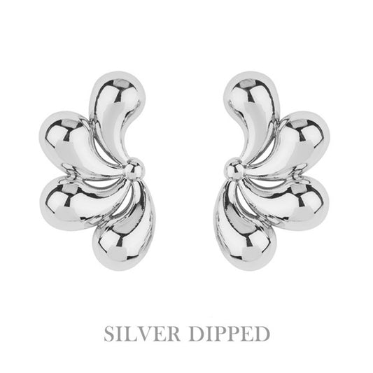 Teardrop Cluster Fanned Earring