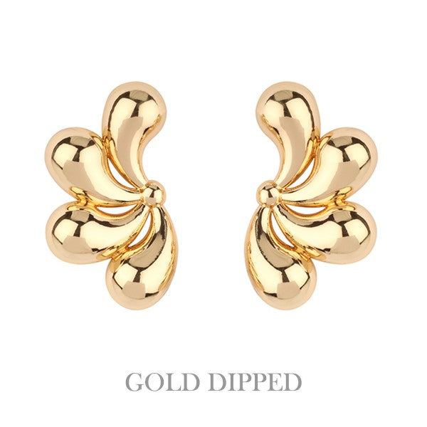 Teardrop Cluster Fanned Earring