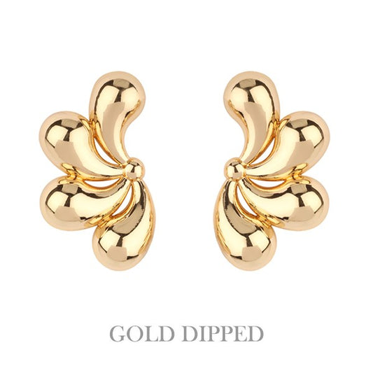 Teardrop Cluster Fanned Earring