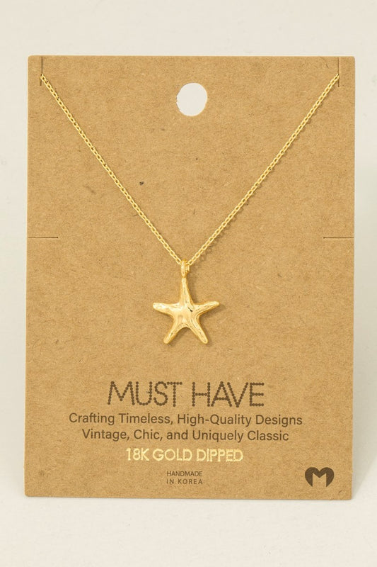Textured Star Must Have Necklace