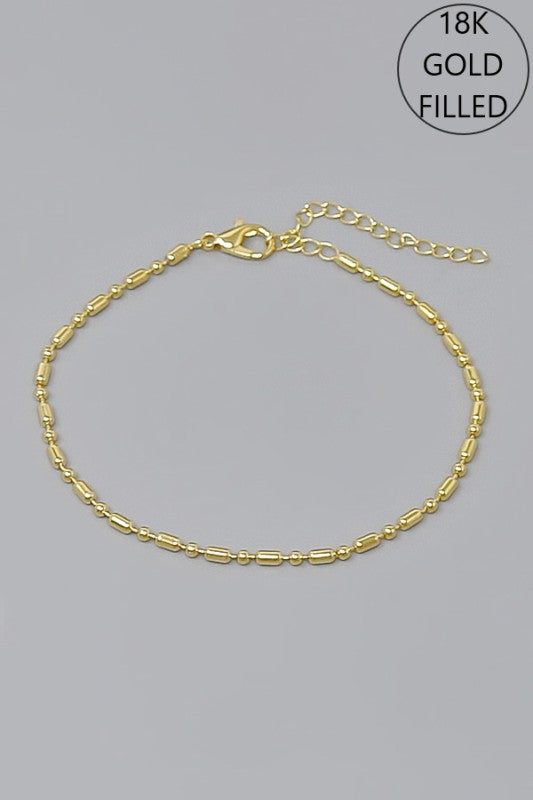 Gold Filled Seed Chain Bracelet