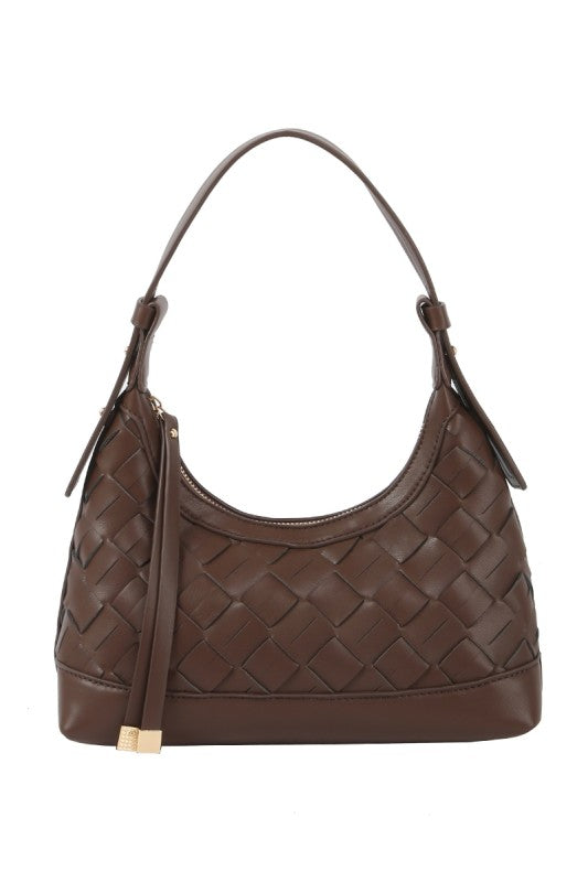 Woven Tassel Shoulder Bag