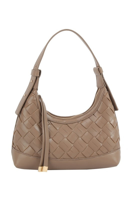 Woven Tassel Shoulder Bag