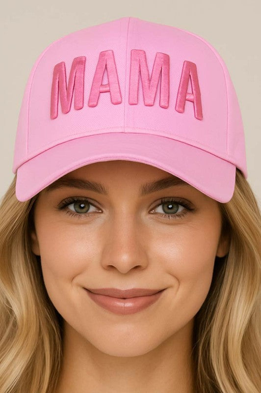MAMA Embroidered Structured Hat