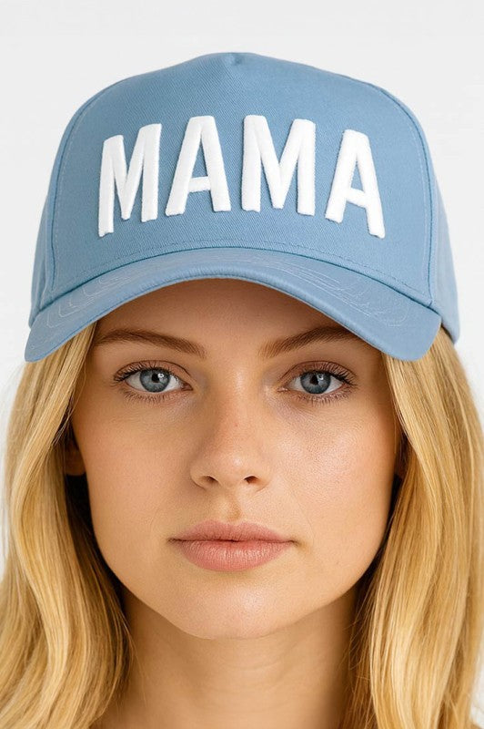 MAMA Embroidered Structured Hat