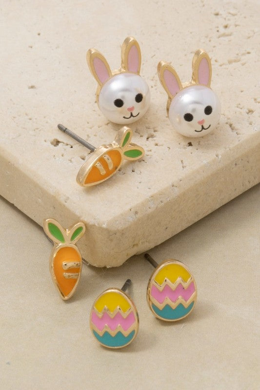 Easter Theme Enamel Mini Stud Earring