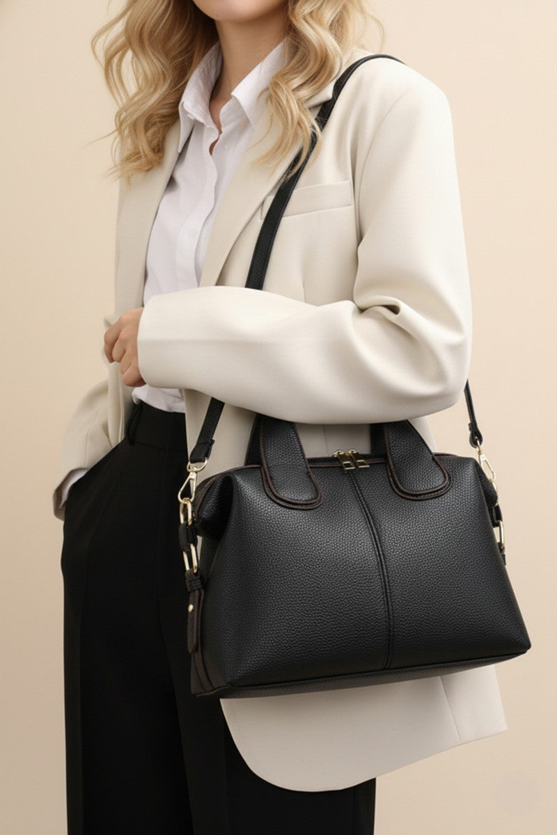 Smooth Crossbody Tote Bag