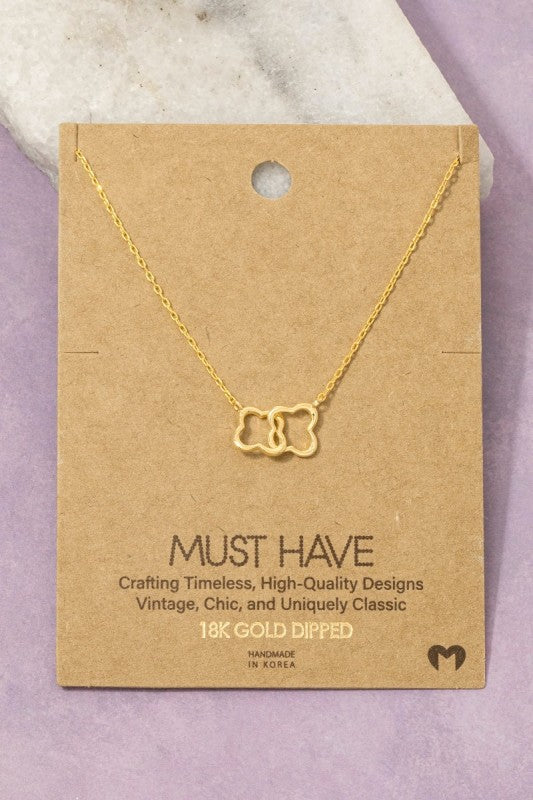 Linked Clover Must Have Necklace