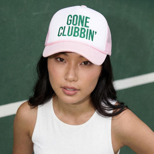 Gone Clubbin Foam Trucker Hat-Pink