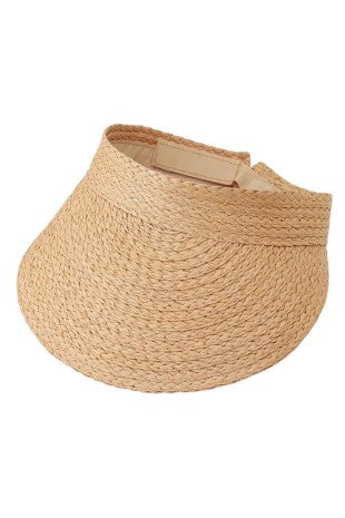Straw Braided Visor W/ Personalization