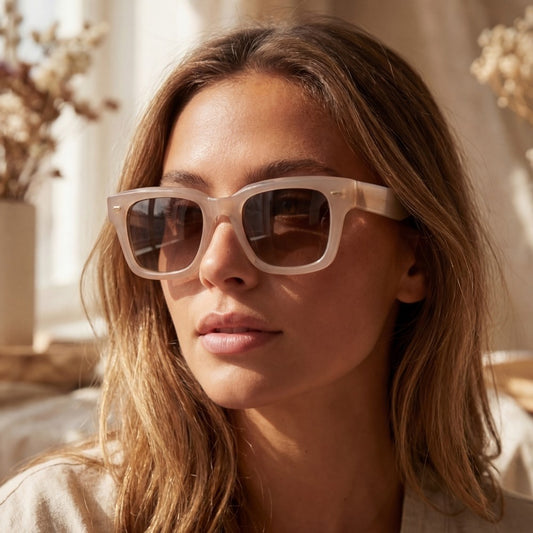 Rectangle Wayfarer Thick Frame Sunglasses