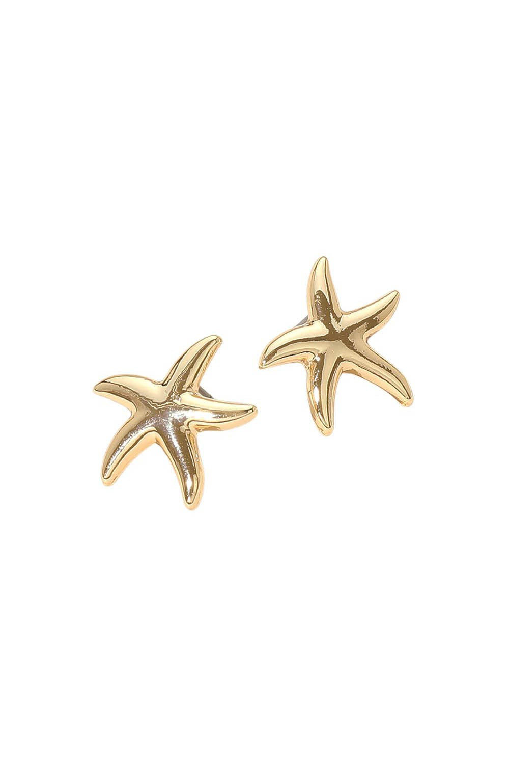 Smooth Starfish Stud Earring