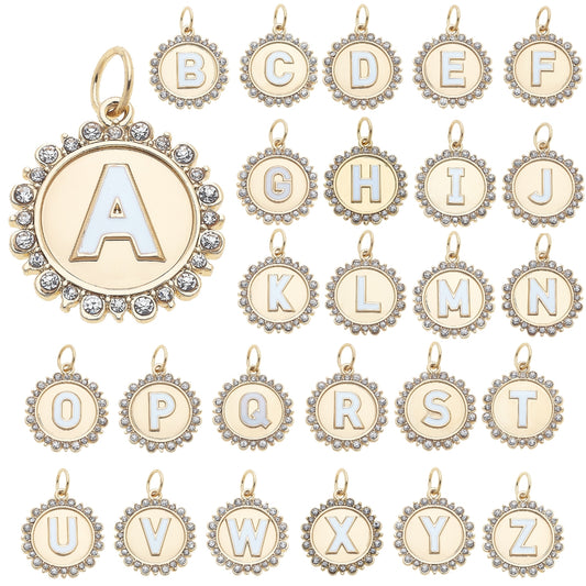 Rhinestone Letter Medallions