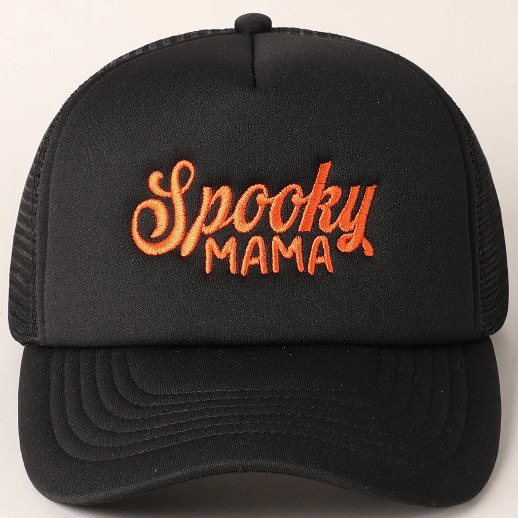 Spooky Mama Mesh Back Trucker Hat