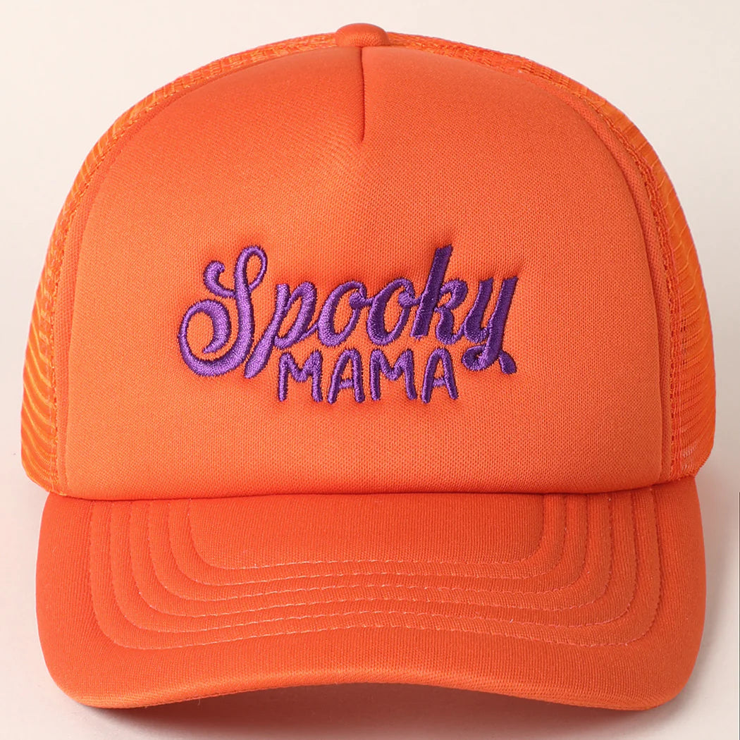 Spooky Mama Mesh Back Trucker Hat