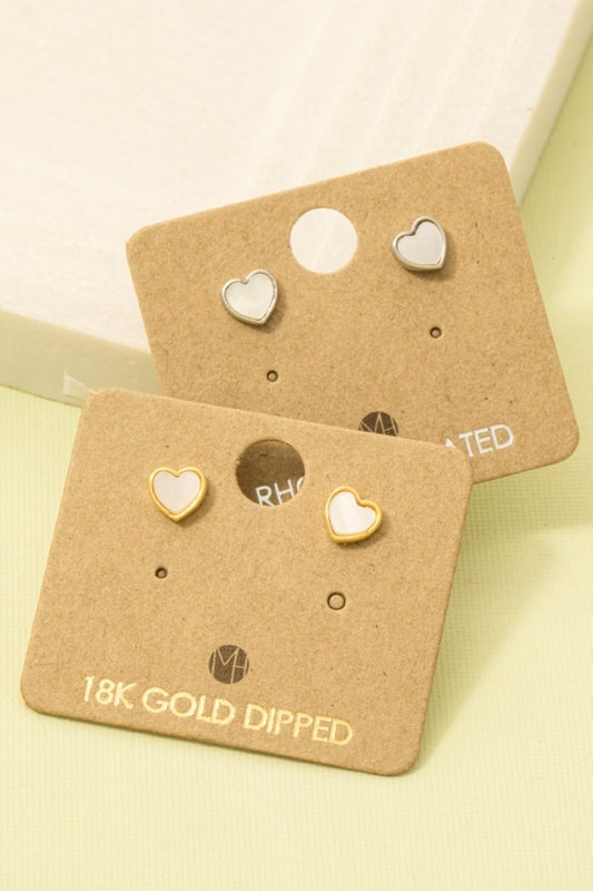 MOP Mini Heart Must Have Stud Earring