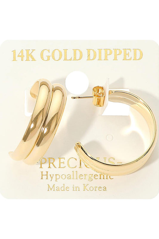 Double Layer Hoop Earring