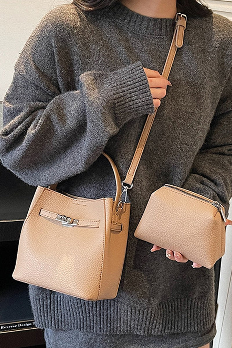 Mini Duo Bucket Crossbody Bag