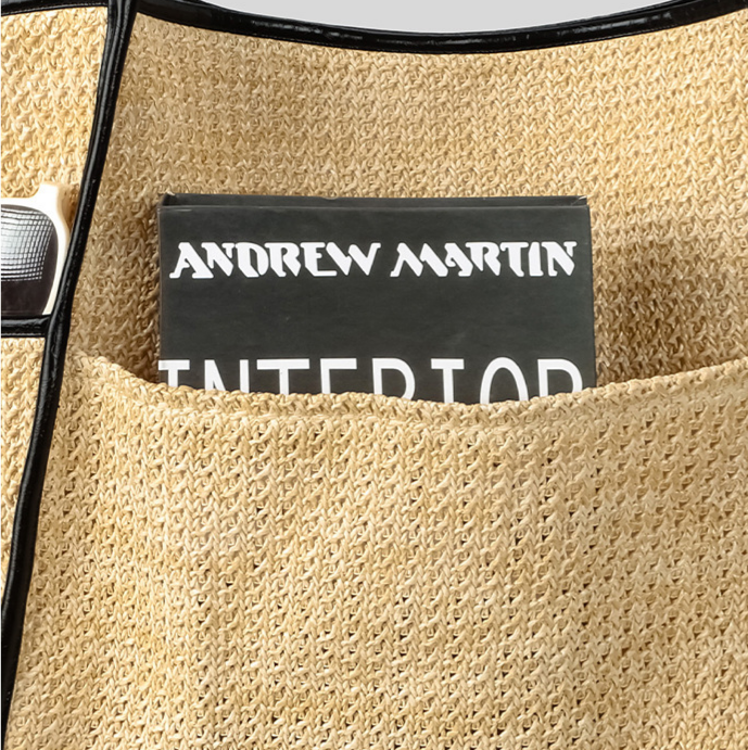Large Straw Tote Bag Snap Woven Beach Shoulder Bag