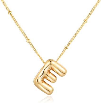 Bubble Balloon Initial Necklace