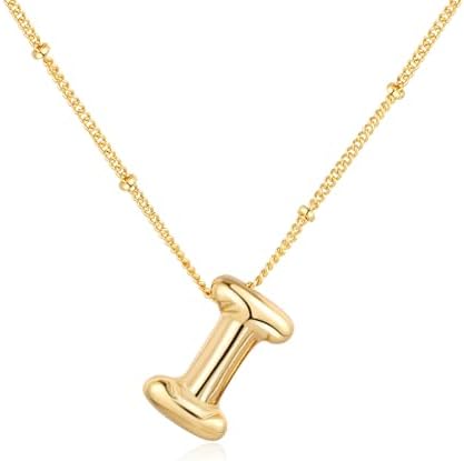 Bubble Balloon Initial Necklace