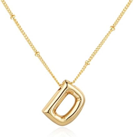 Bubble Balloon Initial Necklace