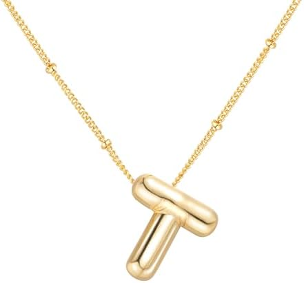 Bubble Balloon Initial Necklace