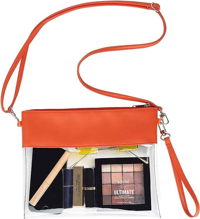 Game Day Clear Crossbody Bag/Clutch with Personalization