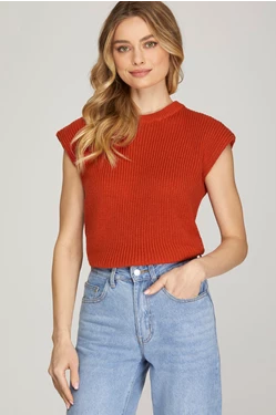 Solid Round Neck Drop Shoulder Sweater