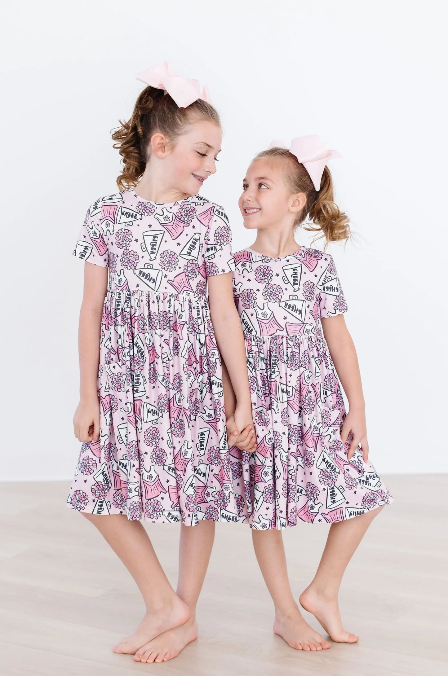 Cheer Print Pocket Twirl Dress