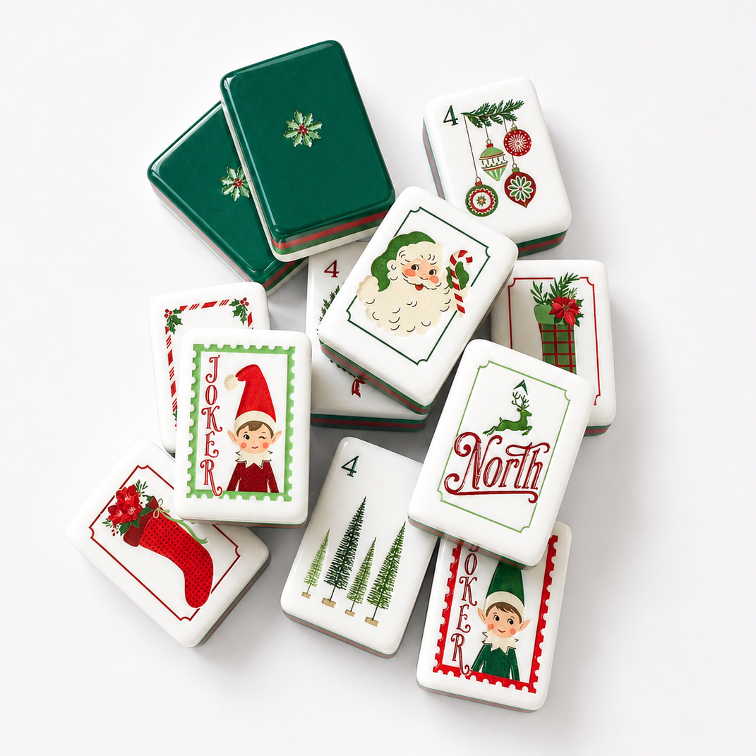 Dear Santa Mahjong Tile Set