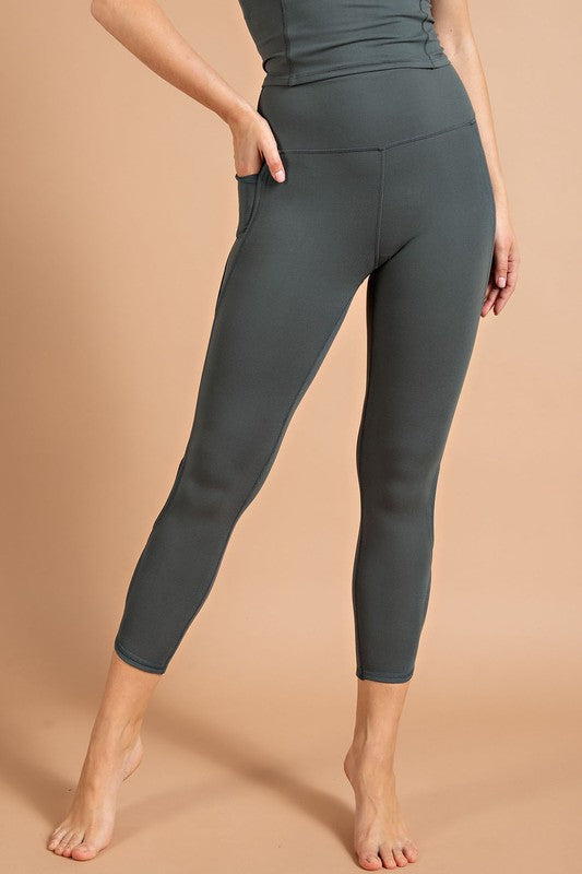 Butter Cropped Legging With Infinity Side