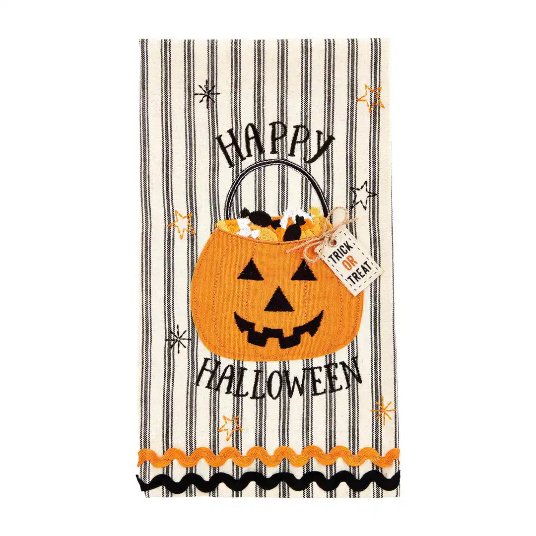 Halloween Applique Tea Towel