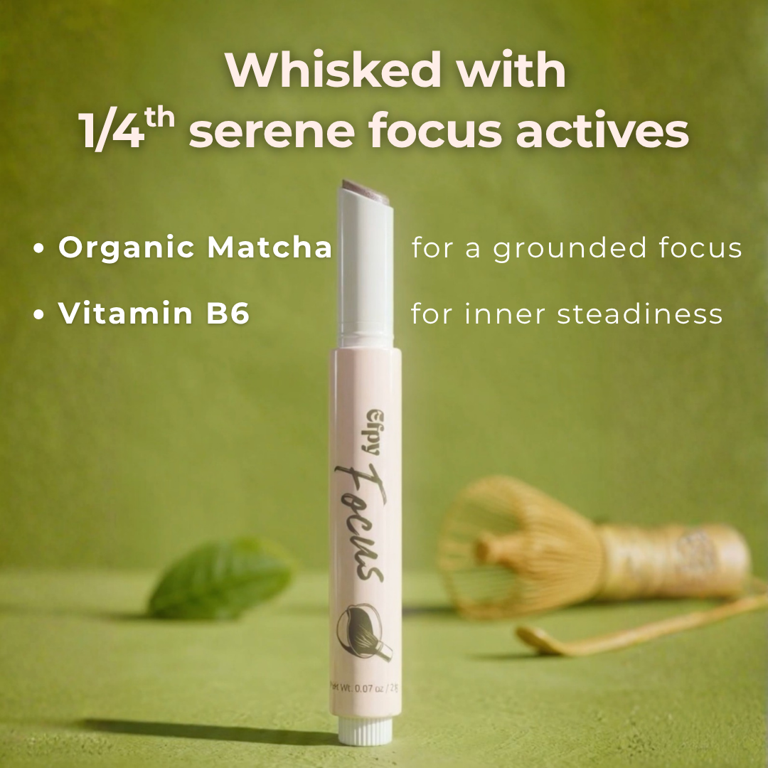 Efpy Focus micro-dose lip balm | Organic Matcha and B6