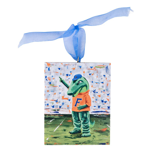 Florida Gator Block Ornament