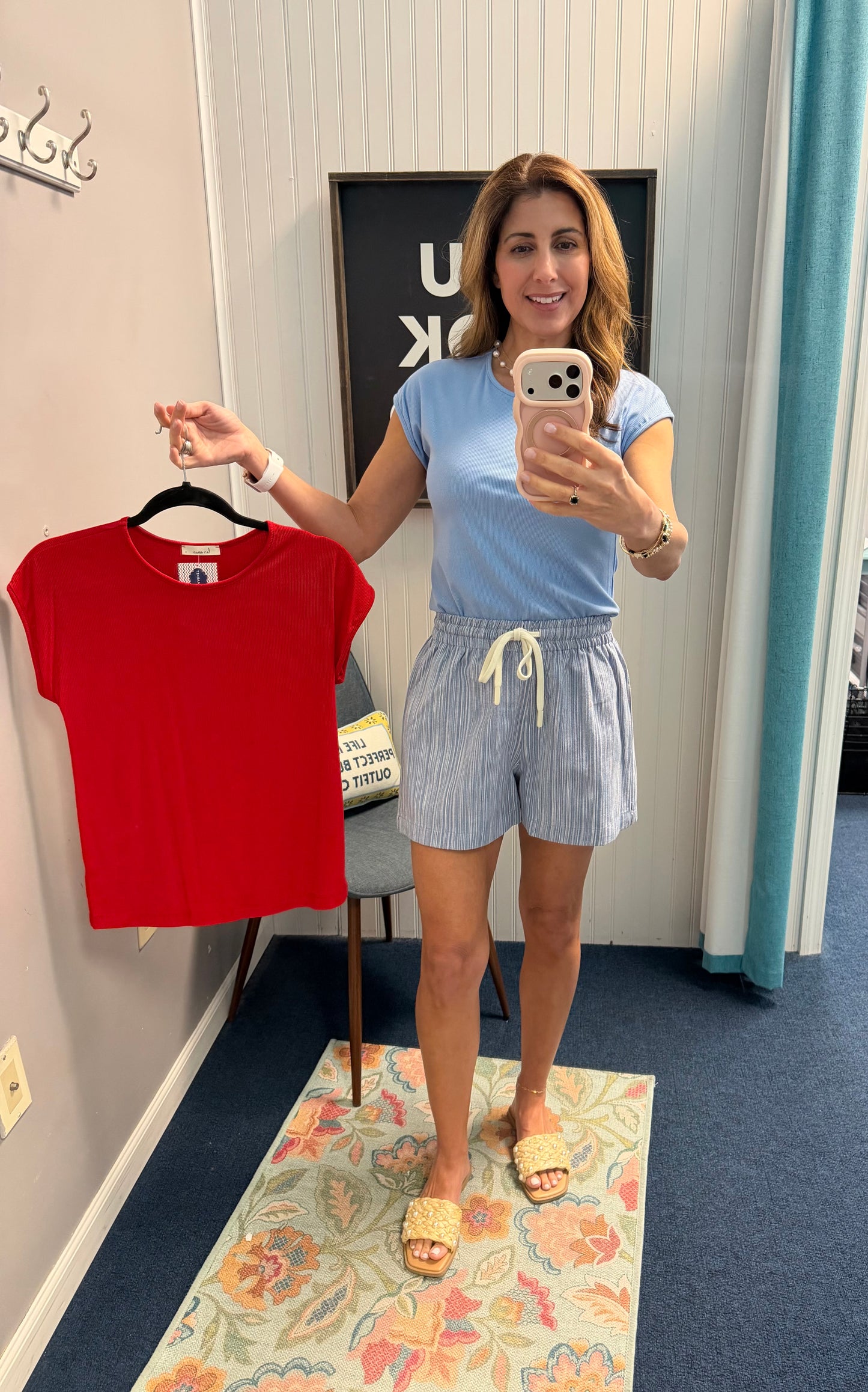 Solid Ribbed Cap Sleeve Top