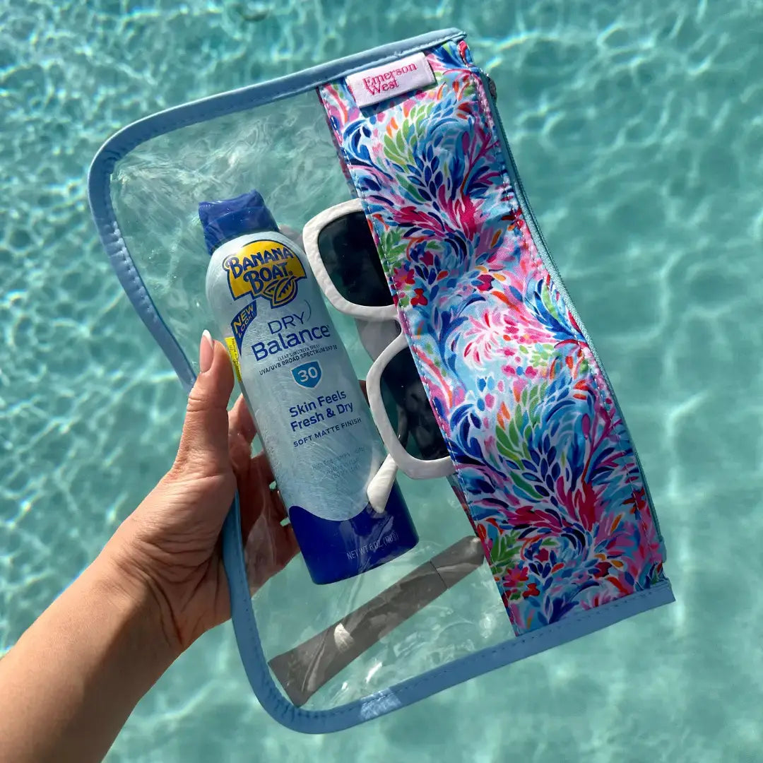 Perfect Pouch™ – Clear PVC Zippered Pouch with Personalization