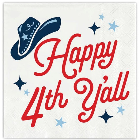 Napkins Happy 4th Yall by Slant